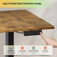 thumbnail image 6 of Electric Standing Desk, 3 Adjustable Height Stand up Desk for Home Office, Ergonomic Sit to Stand Desk with LED Touchscreen, 3 Memory Preset Computer Desk (Rustic Brown), 6 of 10