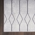 thumbnail image 4 of Nourison Home Machine Washable Series 1 Geometric Ivory/Grey 5'3" x 7'3" Area Rug, (5x7), 4 of 9