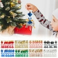 thumbnail image 4 of Gnwei Christmas Tree Ornaments Set Easy to Install with Sturdy Hooks & Wire Stands Red & White Design with Elegant Snowflakes Sparkling Decor for Home Weddings Parties Commercial, 4 of 9