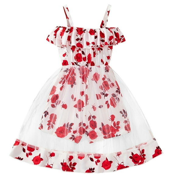 MEZZALL Girls Romper Summer Outfits Floral Print Jumpsuit Casual Playwear Toddler Baby Clothes For Infants Dailywear Cozy / 2-3 Years