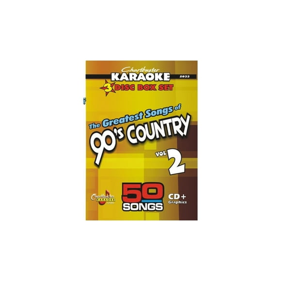Chartbuster Karaoke 50 Song Pack: Greatest Songs of 90s Country Volume 2 CD+G