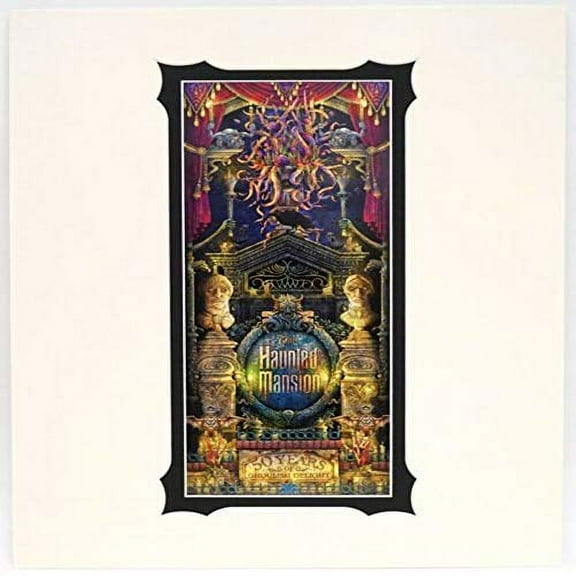 Disney Haunted Mansion "50 Years of Ghoulish Delight Print by Jeremy Fulton
