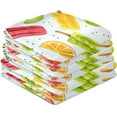 thumbnail image 4 of Naanle Lemon Watermelon Ice Cream Kitchen Towels 1 Pack Dish Cloths Reusable Cleaning Cloths Absorbent Hand Towels Tea Towels Bar Towels Fast Drying 28 x 18 in, 4 of 14