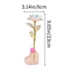 thumbnail image 3 of Rosa colorida de lámina de oro con luz LED | Rosa Eterna Preservada | Regalo romántico de rosa de aleación | Día de San Valentín | Navidad | Aniversario | 23x8cm | Elegante caja de regalo, 3 of 6