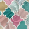 thumbnail image 2 of Coolnut Colour Moroccan Pattern Round Tablecloth, Washable Oil Proof Table Cover for Kitchen Holiday Party Wedding Picnic Decoration, 2 of 7