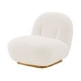 thumbnail image 4 of Modern Edina Boucle Accent Chair in White, 4 of 7