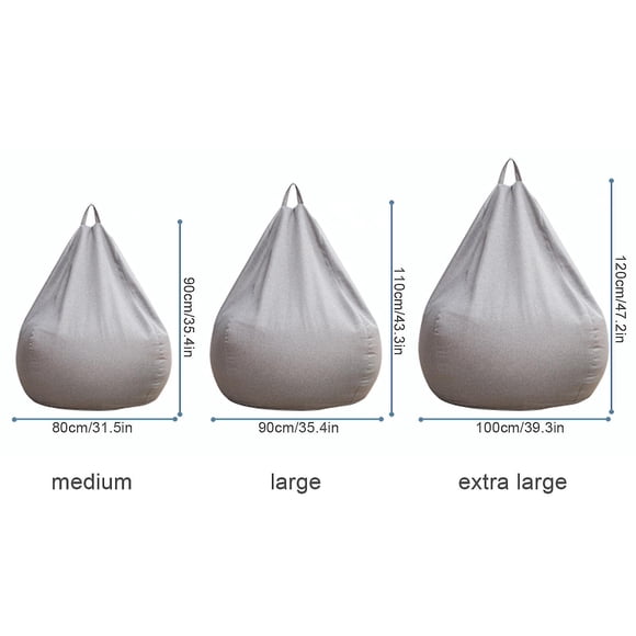 New Extra Large Bean Bag Chaises Couch Sofa Cover Indoor Lazy Lounger Pour Adultes Enfants Sellwell