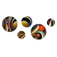 thumbnail image 2 of Designart "Circular Retro Dynamics III" Modern Geometric Metal Wall Art Set of 5 Piece, 2 of 5