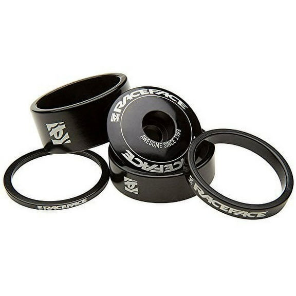 Race Face Headset Spacer Kit with Top Cap, Aluminum, Black