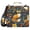 Adorable Foxes with Flowers Leaves, variant on 3 Ring Zipper Binder with Shoulder Strap Waterproof Trapper Keeper 2 Inch D-Ring 500 Sheets Capacity Swims Sea Otter