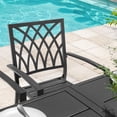 thumbnail image 6 of Nuu Garden Patio Outdoor Dining Chairs Set of 4, Portable Patio Dining Chairs, Stackable Patio Chairs Metal Chairs for Backyard Lawn Deck Poolside Porch Bistro, Black, 6 of 10