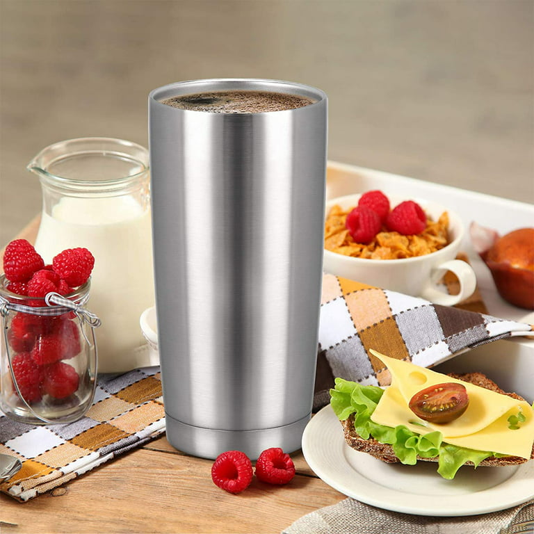 Insulated Stainless Steel Smoothie Cup With Straw