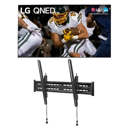 LG 65QNED80URA 65 Inch 4K Mini-LED QNED Smart TV with Cloud Gaming with a Walts TV Large/Extra Large Tilt Mount for 43 inch-90 inch Compatible TV's (2023)