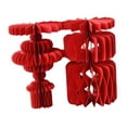 thumbnail image 3 of Adornos de Guirnalda de Papel BLESIY Rojo con Forma de Panal Estilo A, 3 of 8