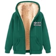 thumbnail image 2 of Womens Zip Up Hoodies Fleece Thermal Jacket Full Zip Winter Warm Casual Thick Coats Pockets, 2 of 6
