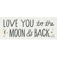 thumbnail image 2 of Mullan, Michael 18x10 White Modern Wood Framed Museum Art Print Titled - Love You to the Moon and Back, 2 of 4