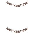 thumbnail image 3 of Matsuzay 2 unids/set bandera estilo Sen-decoración única de fiesta de cumpleaños a ambiente novedoso Retro marrón estilo multifuncional Bandera con letras marrones 2piezas, 3 of 6