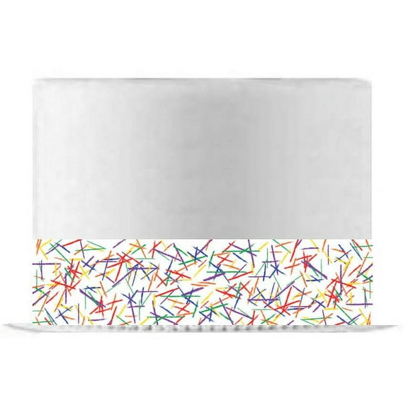 Crayons Edible Cake Decoration Ribbon -6 Slim Strips
