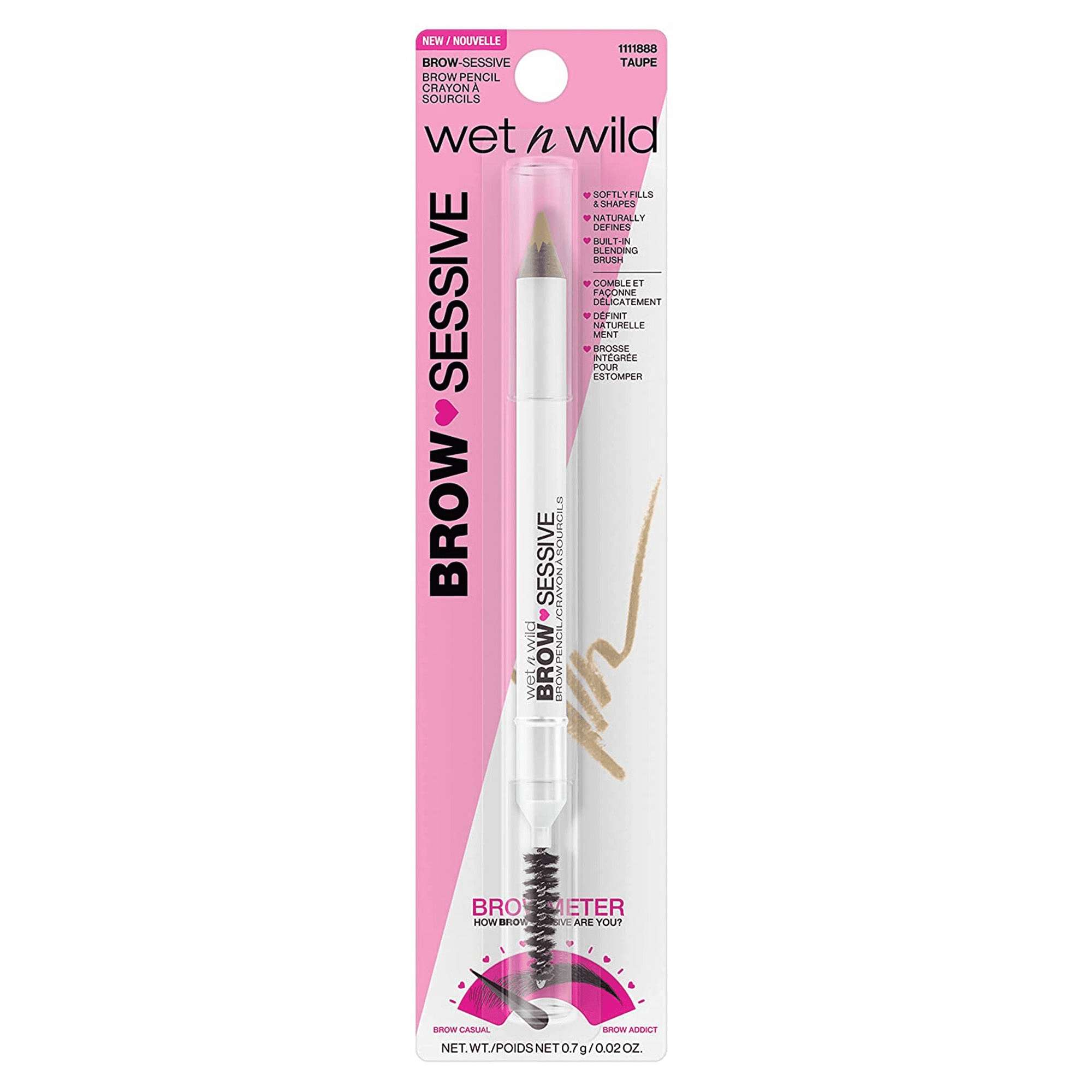 (3 pack) Wet N Wild Brow Sessive Brow Pencil, Taupe