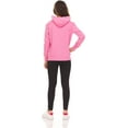 thumbnail image 3 of Pink Angel 2-Pack Girls Zip Up Hoodie, Kids Full Zipper Hooded Fashion Sweatshirt, 3 of 7