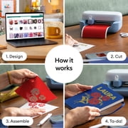 Cricut Joy 2 Cutting Machine Rainbow Sampler Bundle with Vinyl and HTV
