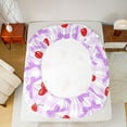 thumbnail image 5 of Feelyou Purple Princess Bow Twin Sheet Sets, Kawaii Buffalo Plaid Bedding, 3pcs, 5 of 7