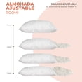 thumbnail image 4 of Almohada Ajustable 4 Pack de Memory Foam Roomi, 4 of 4