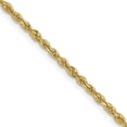 thumbnail image 2 of Auriga Fine Jewelry 14K Yellow Gold 2.00 mm Diamond-cut Lightweight Rope Chain Necklace for Women 18", 2 of 5