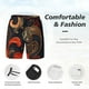 thumbnail image 3 of Balery Fiery Floral Pattern Bañador para hombre, shorts de playa de secado rápido con entrepierna y forro de compresión-Medium, 3 of 6