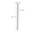 thumbnail image 2 of Unique Bargains 1.55mm Solid Carbide Drill Bit Straight Shank for Stainless Steel Alloy Hard Steel, 2 of 4