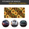 thumbnail image 5 of Zufioo Yellow Black Plaid Sunflower Print Car Aluminum Front License Plate, 12x6 Inch Decorative Personalized Car License Plate Car Accessories, 5 of 8