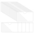 thumbnail image 1 of Unique Bargains 2.4' x 4' Self Adhesive Index Card Pockets Plastic Label Holder Sticky Pocket Sleeves, Clear 20 Pack, 1 of 6