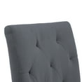 thumbnail image 5 of Finch Westport Tufted Armless Dining Side Chairs, Cottage Gray (Set of 2), 5 of 13