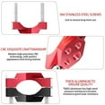 thumbnail image 2 of Motorcycle Headlight Spot Light Turn Signals Holder Mount Bracket Fork Clamp Red, 2 of 7