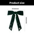 thumbnail image 3 of Fashionable Women's Velvets Bows Tie with Rhinestones Snowflake for Christmas Pre Tied Bowtie Brooch Pin Necktie Clip, 3 of 9