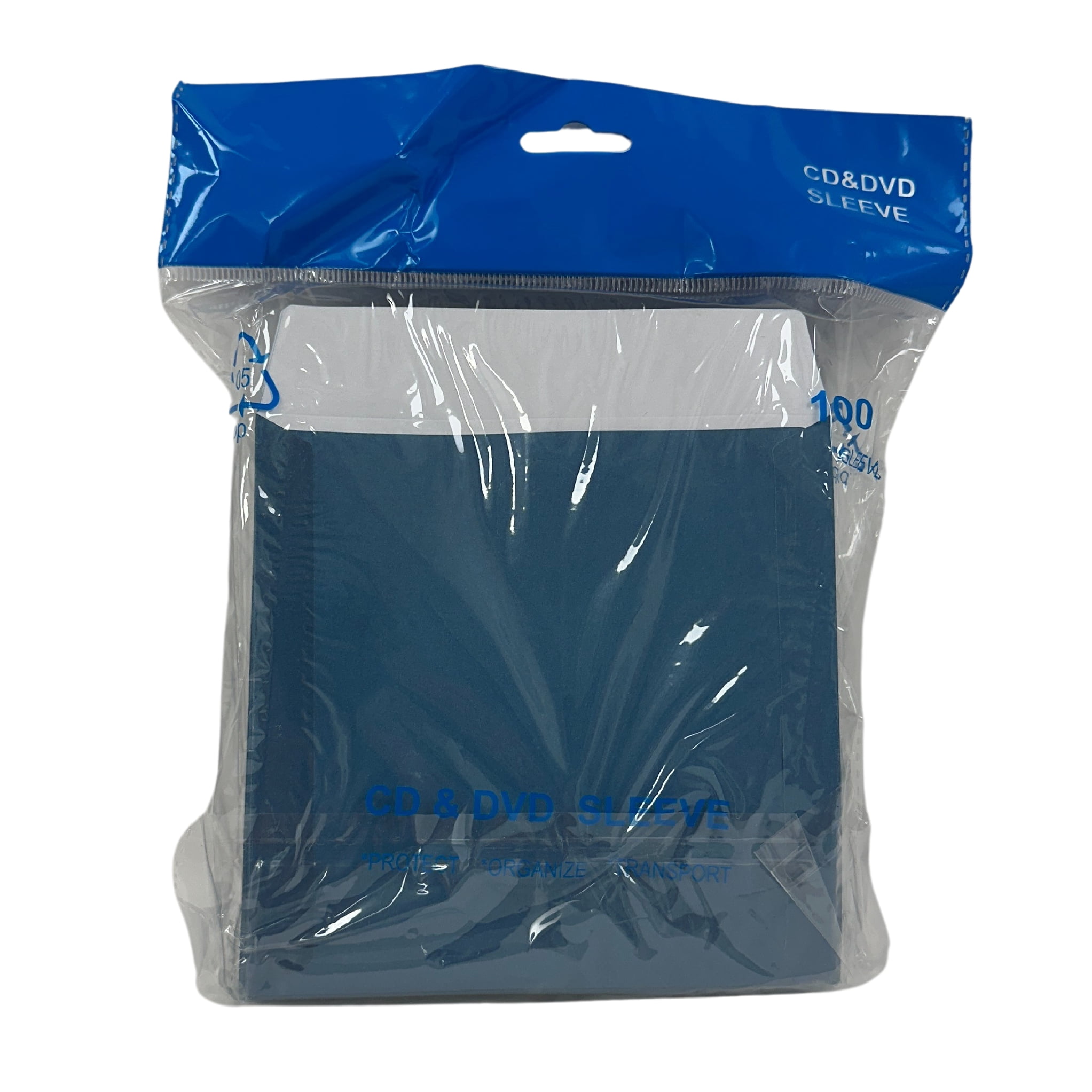 CheckOutStore 400 Blue Color Paper CD Sleeves with Window & Flap