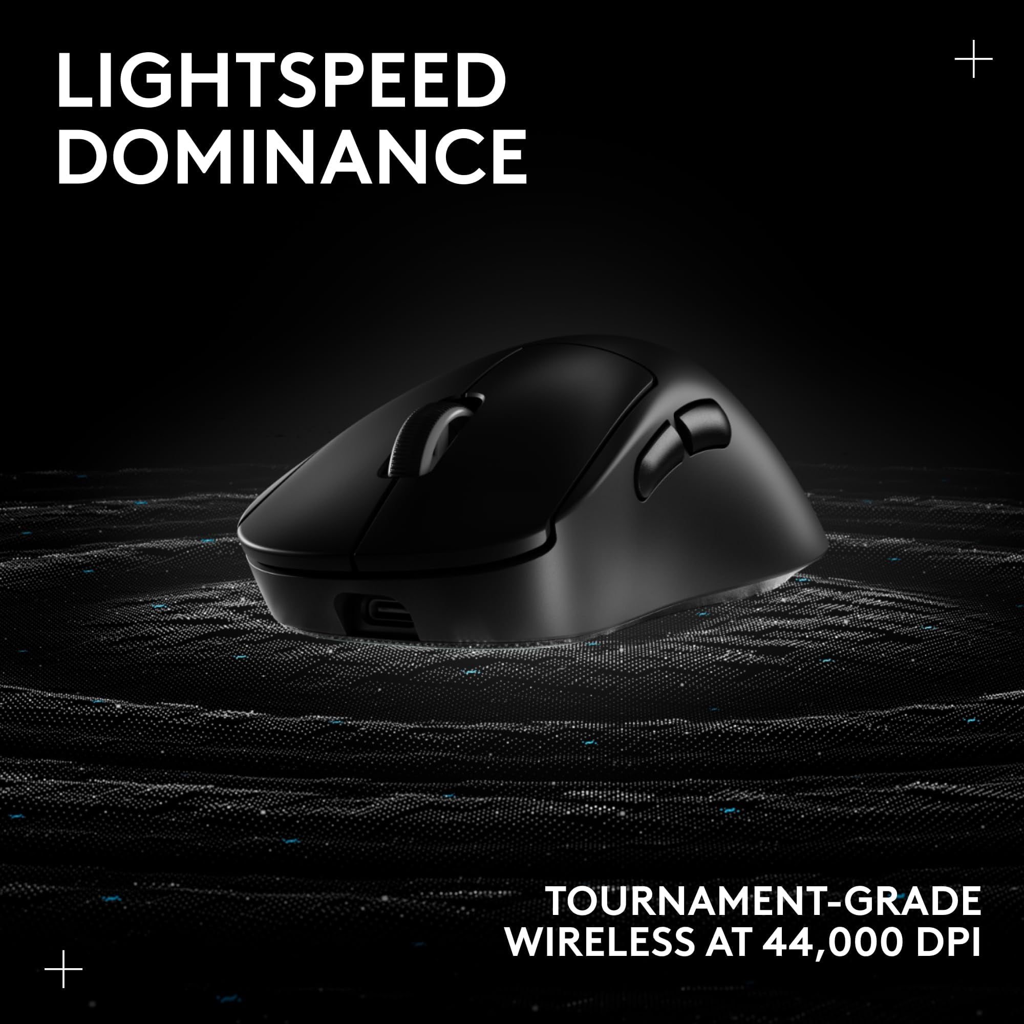 Logitech PRO X SUPERLIGHT 2 DEX Wireless Gaming Mouse, Lightweight 60g Pro-grade Right-handed Mouse with 44L DPI Sensor and Up to 8k Hz Polling for PC/Mac