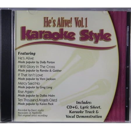 He's Alive Volume 1 Daywind Christian Karaoke Style NEW CD+G 6 Songs