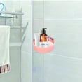 thumbnail image 4 of Pink Multi-Purpose Corner Shower Caddy With Quick Drainage Plastic Bathroom Organizer For Family Home Hotel Use #26n66, 4 of 6
