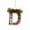 D, variant on Personalized Christmas Ornaments, DIY Letter Christmas Tree Pendant, Customizable Xmas Hanging Decor for Family Home Party(A)