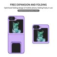 thumbnail image 2 of ELEHOLD Slim Fit Case for Samsung Galaxy Z Flip 5 with Thickened Camera Lens Frame Invisible Foldable Kickstand Non-Slip Full Body Shockproof Protective Cover for Samsung Z Flip 5, Purple, 2 of 10