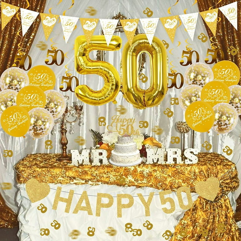50th wedding 2024 anniversary decor