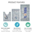thumbnail image 3 of the US States Design 3 Piece Bathroom Rugs Set - Non-Slip Ultra Thin Bath Rugs for Bathroom Floor - Washable Cotton Bathroom Mats Set, 3 of 8