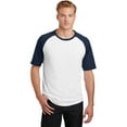 thumbnail image 1 of Camiseta Sport-Tek® de mangas cortas con bloques de colores y manga raglán. T201 deporte-tek T201, 1 of 1
