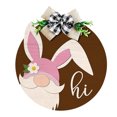 thumbnail image 1 of Placas colgantes de madera para puerta delantera, artesanías reutilizables de conejito de Pascua para fiestas navideñas JShteea El nuevo, 1 of 6