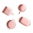 thumbnail image 2 of Utensilios de cocina Hugo 4 Uds modelos de placa de horno vajilla accesorio de cocina en miniatura rosado, 2 of 4