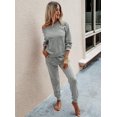 thumbnail image 4 of Conjunto Deportivo PRETTYGARDEN Gris Sólido con Jogger y Manga Larga XL, 4 of 5