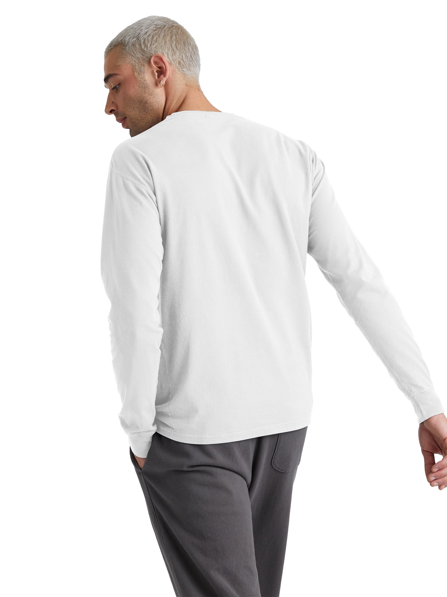 Hanes Originals Men's Garment Dyed Long-Sleeve T-Shirt, Sizes S-3XL