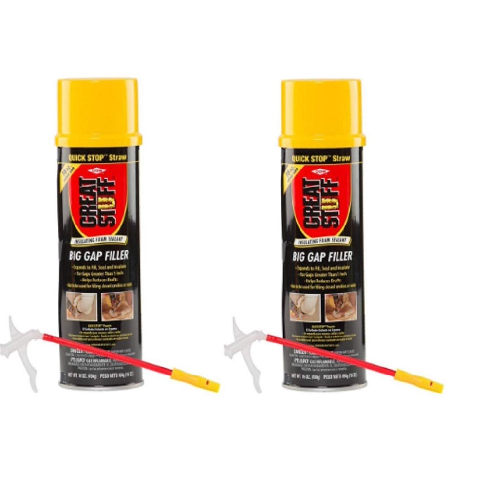 GREAT STUFF Big Gap Filler Insulating Foam Sealant with Quick Stop
