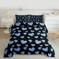 thumbnail image 2 of Feelyou Dreamy Love Heart Bedding Comforter Set, Cartoon Princess Blue Twin Comforter Sets, Teens Kids Boys Girls Reversible Bedding Set, Luxury Bedroom Decor, 2-Piece, 2 of 8